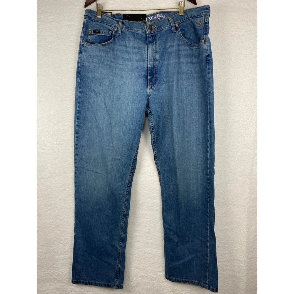Wrangler 20X Cody Johnson 01 Relaxed‎ Jeans Mens 40x34 Blue Stretch 112369005